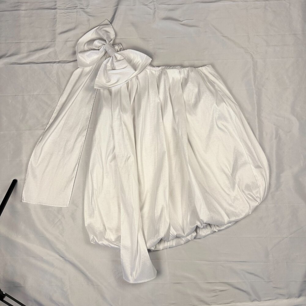 Bardot White Peplum Mini Dress